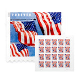 Load image into Gallery viewer, Panes U.S. Flags 2022 Forever Stamps