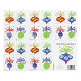 Load image into Gallery viewer, 2011 First-Class Forever Stamp - Holiday Baubles: Green and Red Wavy Line Ornament (Ashton Potter)