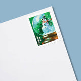 Load image into Gallery viewer, 2023 US Snow Globes Christmas Forever Stamps Book